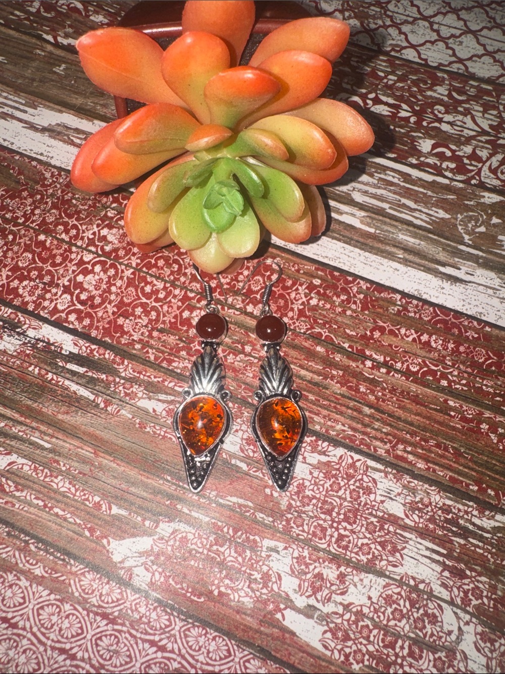 Amber Dangle Earrings